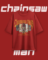 Chainsaw Man Tshirt | Oversized Anime Streetwear