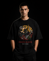 Tengen vs Gyutaro T-Shirt | Demon Slayer Oversized Anime T-Shirt