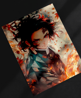 Tanjiro Kamado Metal Poster | Inspired by Demon Slayer