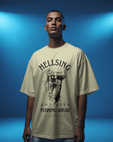 Hellsign Tshirt Oversized | Dark Anime Streetwear
