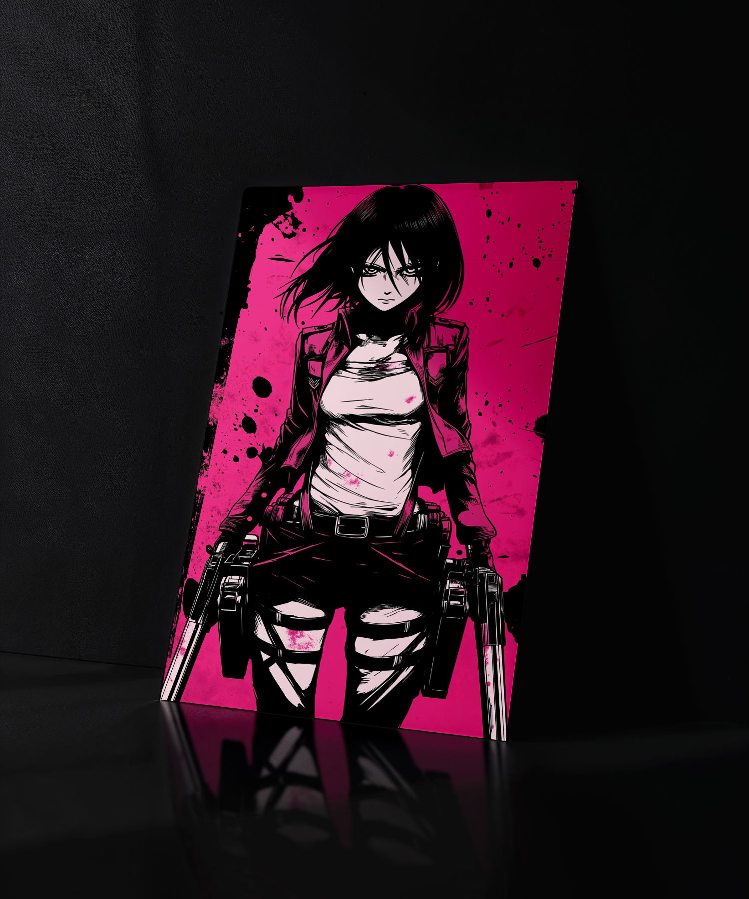 Mikasa Ackerman Metal Poster | Inspired by Attack on Titan