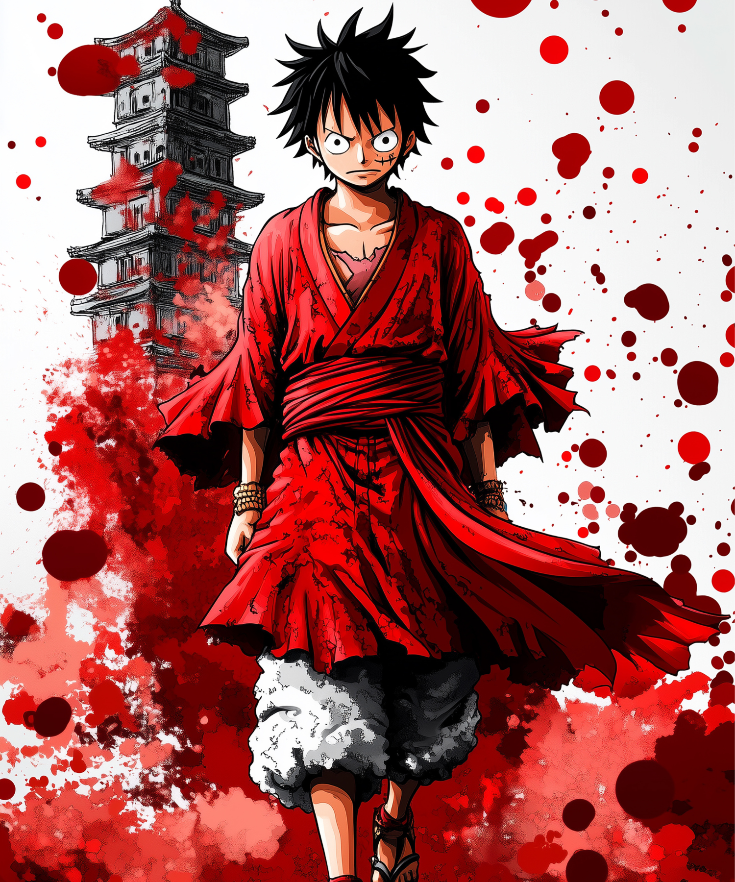 Luffy's Pirate Journey Metal Poster | Inspired by One Piece