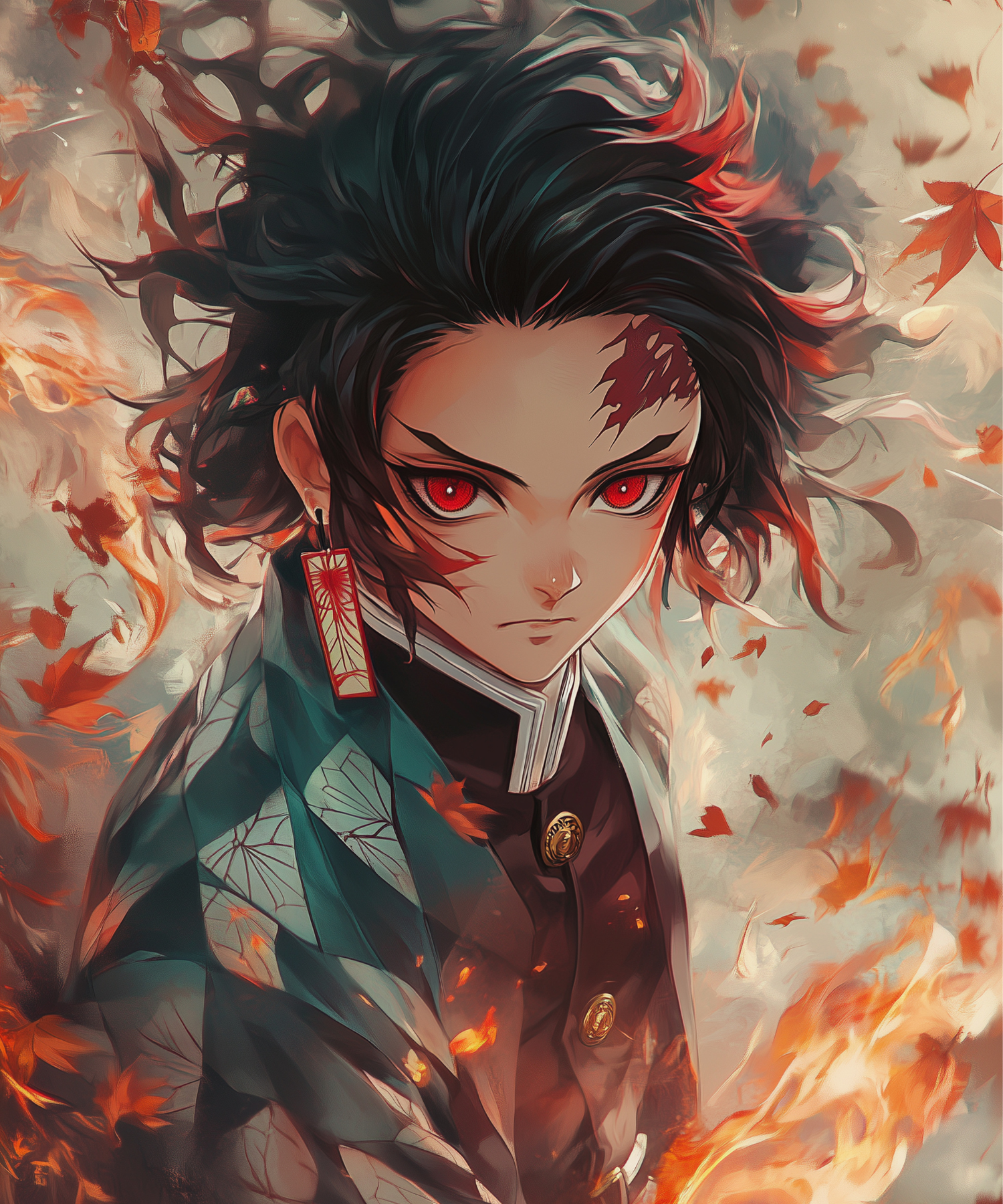 Tanjiro Kamado Metal Poster | Inspired by Demon Slayer