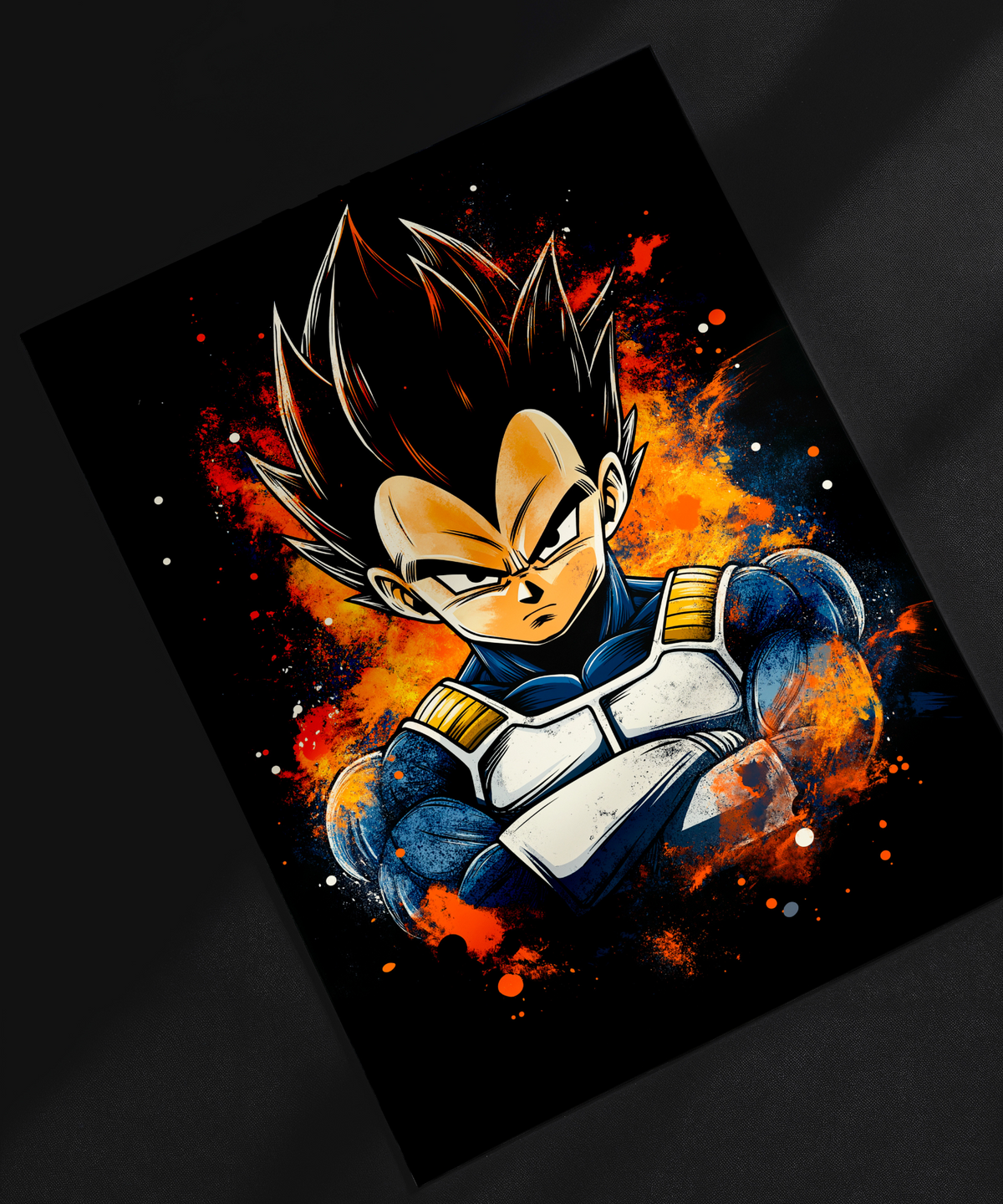 Vegeta Pride Metal Poster | Inspired by Dragon Ball Z