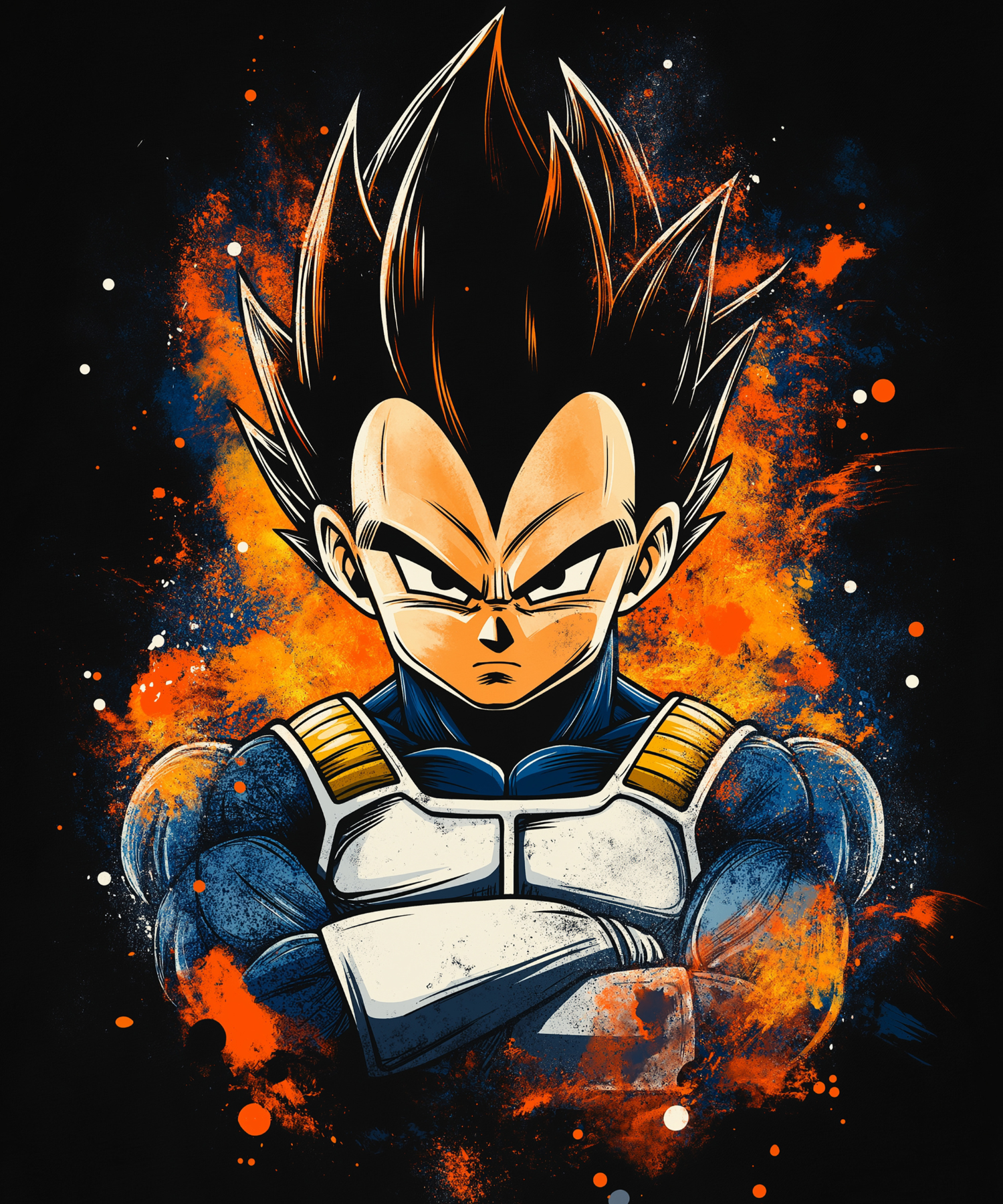 Vegeta Pride Metal Poster | Inspired by Dragon Ball Z