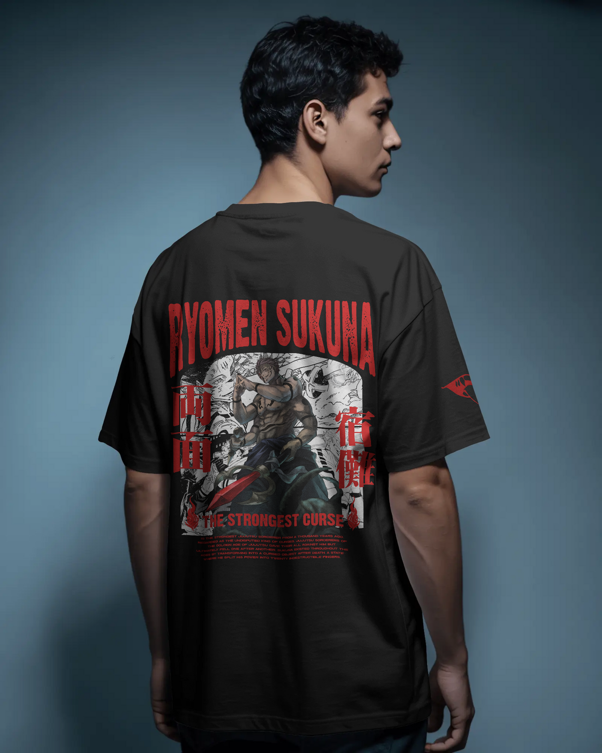 Ryomen Sukuna T Shirt | Jujutsu Kaisen Oversized Anime T-Shirt