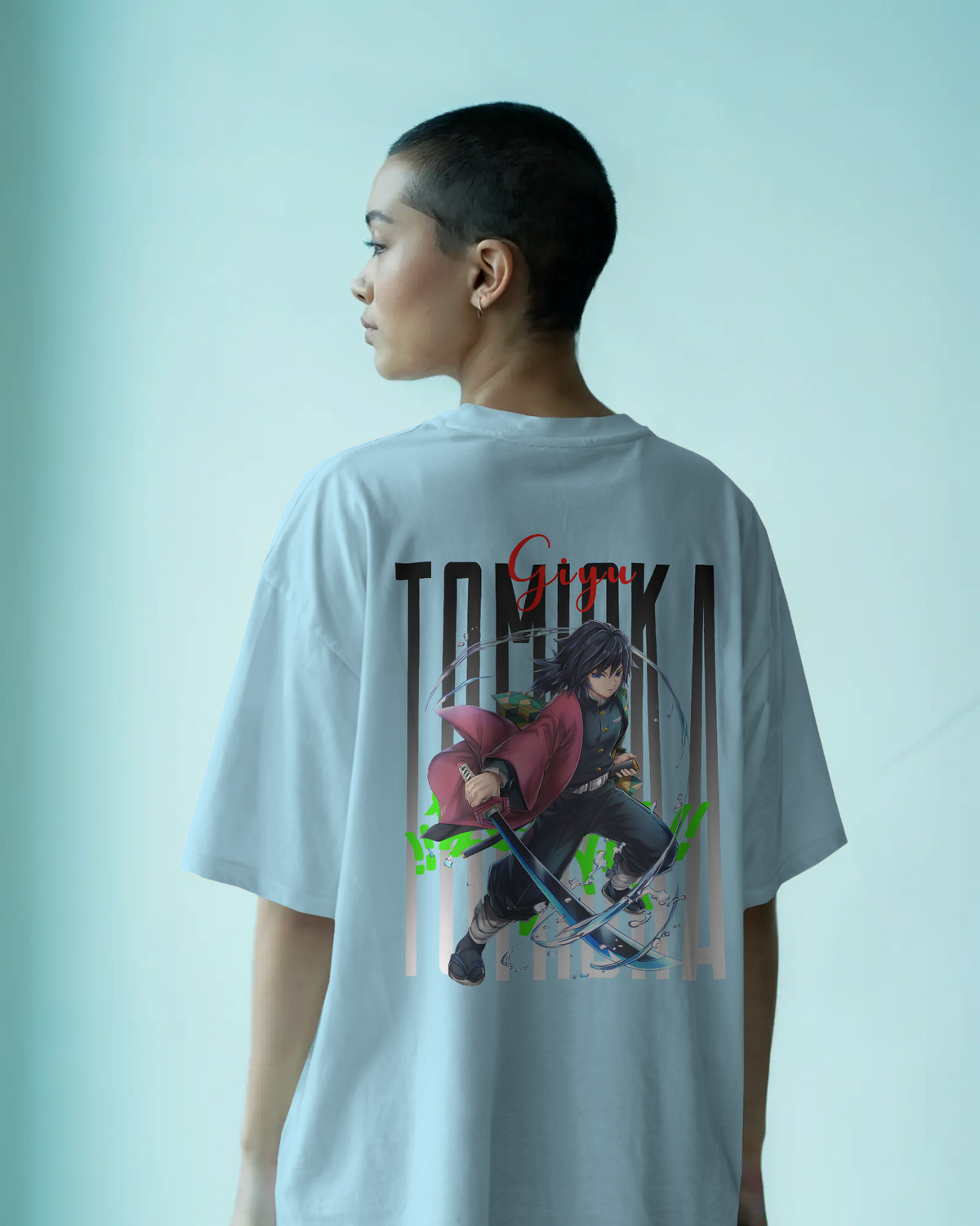 Giyu Tomioka Oversized T-Shirt | Premium Anime Streetwear for Demon Slayer Fans