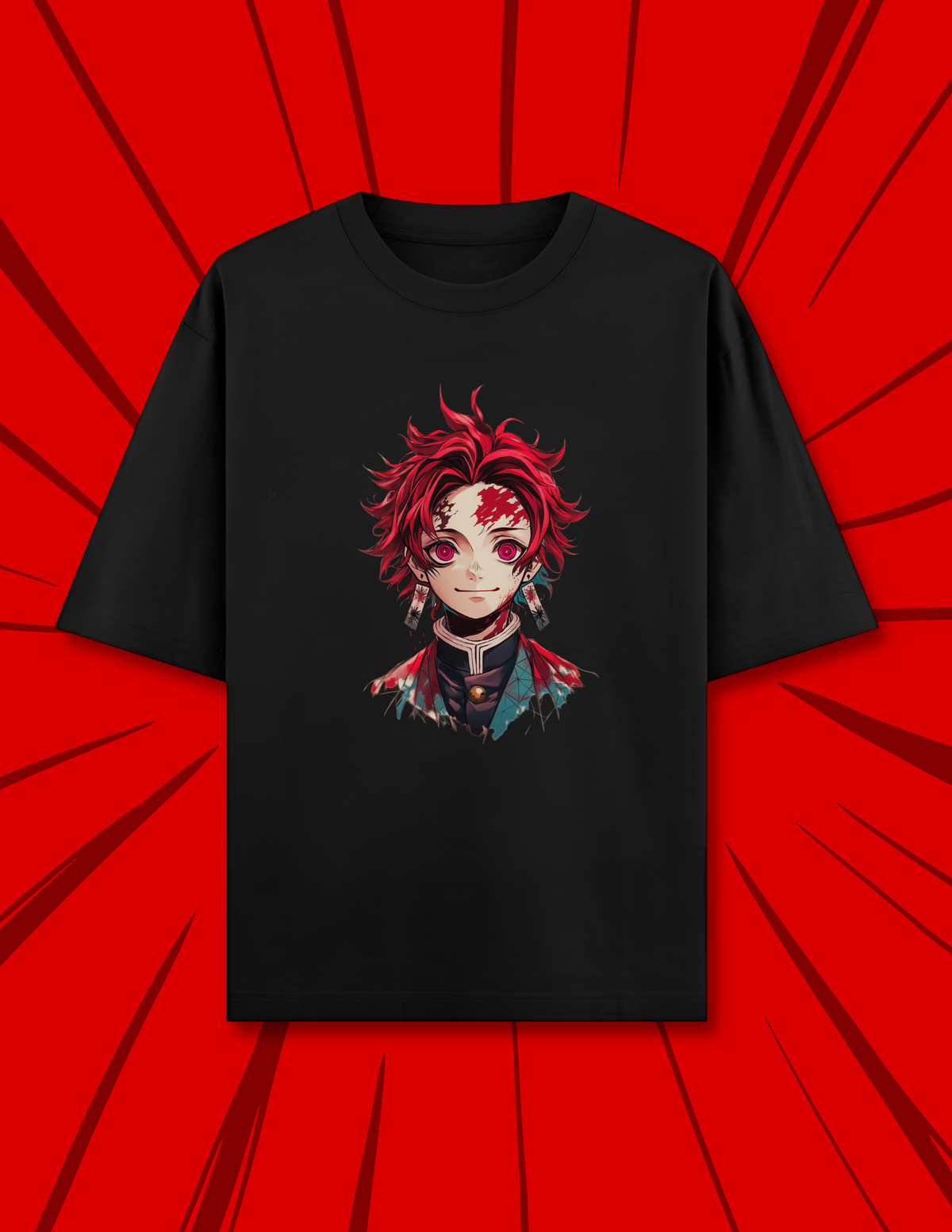 Tanjiro Kamado Oversized T-Shirt | Demon Slayer