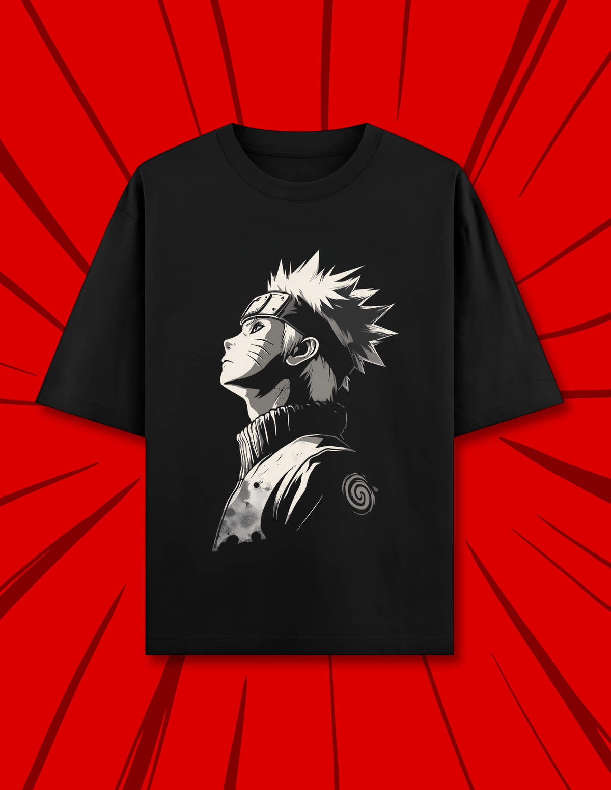 Naruto Uzumaki Oversized T-Shirt | Bold Graphic