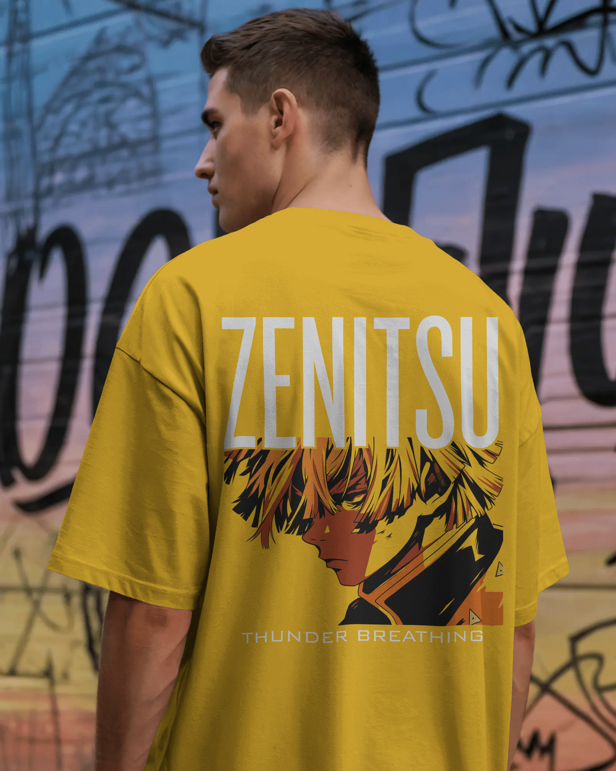 Zenitsu Tshirt | Demon Slayer Oversized Anime T Shirt