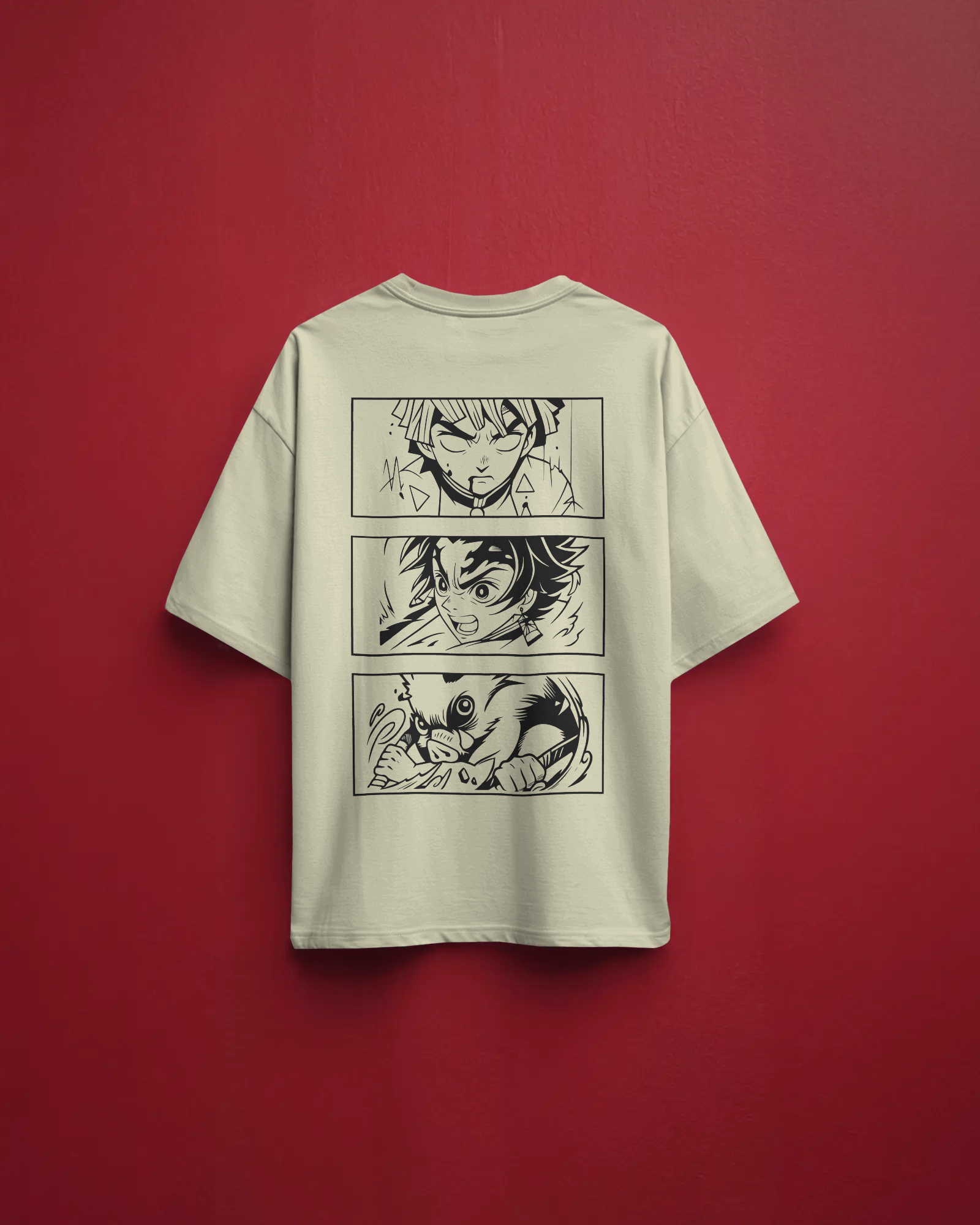 Demon Slayer T-Shirt | Tanjiro, Zenitsu & Inosuke Oversized T-Shirt