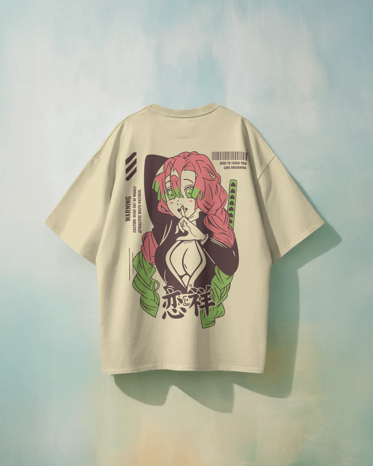 Mitsuri Kanroji Tshirt | Demon Slayer Oversized Anime T Shirt